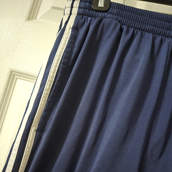 Vintage Y2K Adidas 3 Stripe Snap Breakaway Thick Knit Track Pants, Unisex, EUC! - Picture 3 of 11